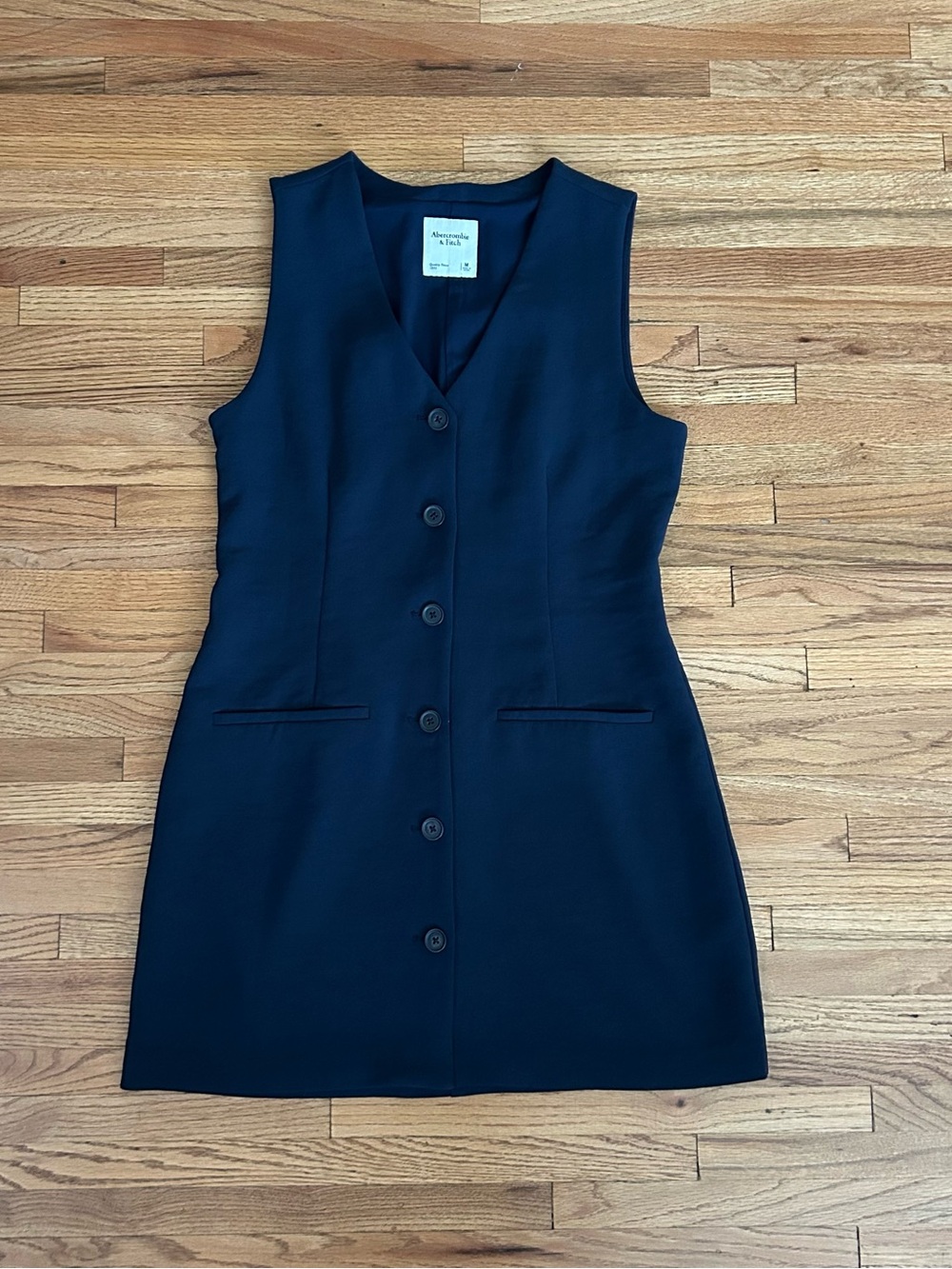 Abercrombie and Fitch Navy Button-Front Dress